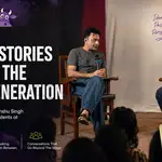 Magazine-style feature image for Wilson College’s Polaris 2026 Media Marvels event, featuring actor and acting coach Hemant Kher and National Award-winning filmmaker Devanshu Singh in conversation with students about acting, filmmaking, storytelling, Indian cinema and media careers during the Polaris 2026 pre-festival celebrations in Mumbai.