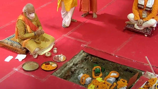 Ayodhya Ram Temple-foundation stone finally laid