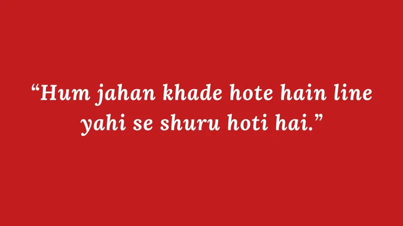Bollywood Dialogues