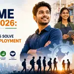 MSME Day 2026 feature image showing young Indian entrepreneurs and small business owners representing how MSMEs create jobs, support entrepreneurship and help tackle youth unemployment in India.
