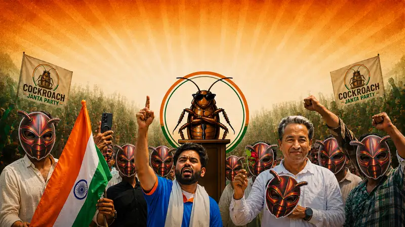 From Viral Joke to Youth Movement: The Rise of the Cockroach Janta Party