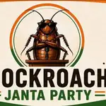 Logo of the Cocroach Janta Party started as a satirical page by Abhijeet Dipke.