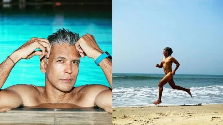 Milind Soman, nude picture