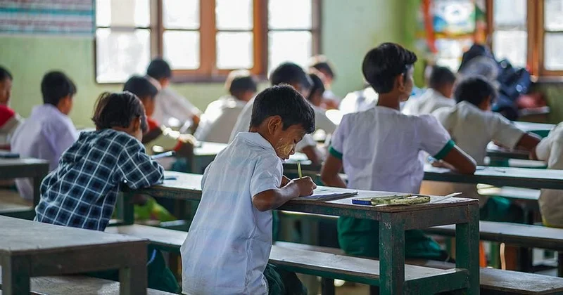 classroom for underprivileged students, University of Hyderabad