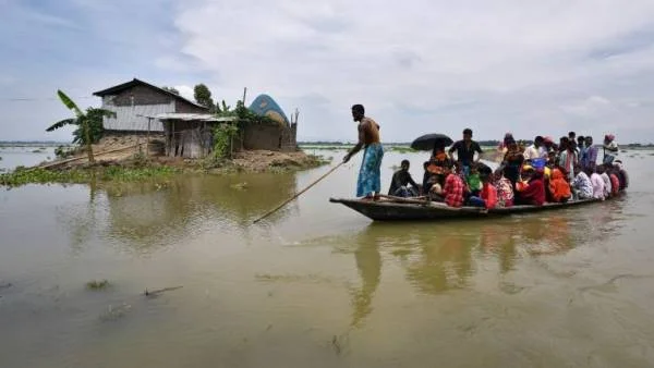 Monsoons Come Down Heavily In Assam and 