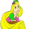 Princess Has a Long Hair Coloring