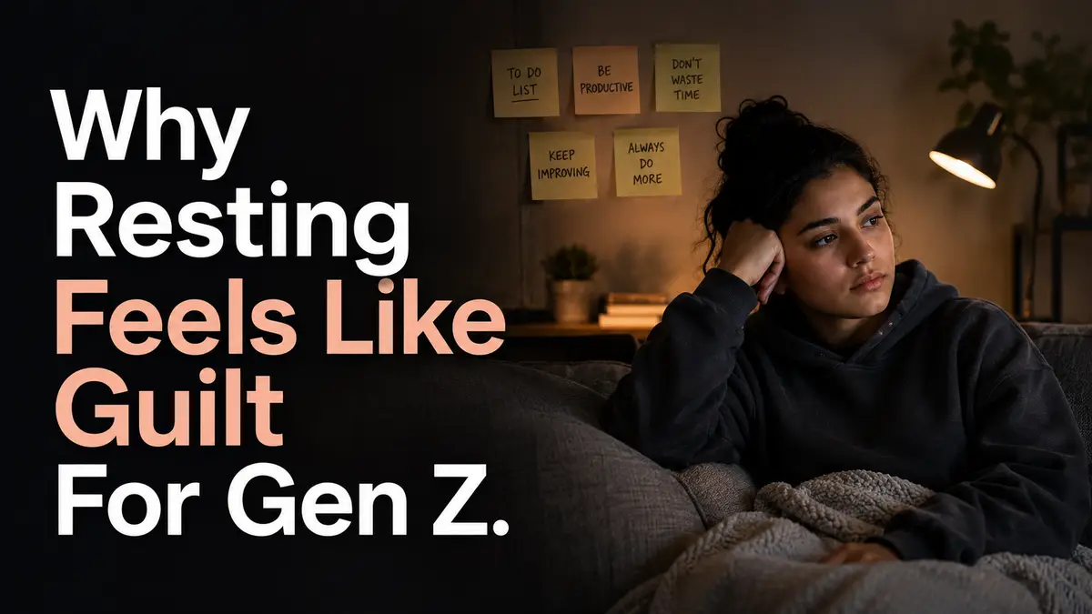 Why Resting Feels Like Guilt For Gen Z.