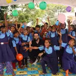 Children in Jalna, Maharashtra, supported through UNICEF’s kinship and community care programme for seasonal migrant families.