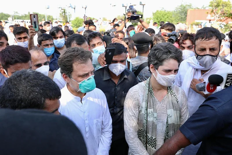 Rahul Gandhi arrest, Hathras