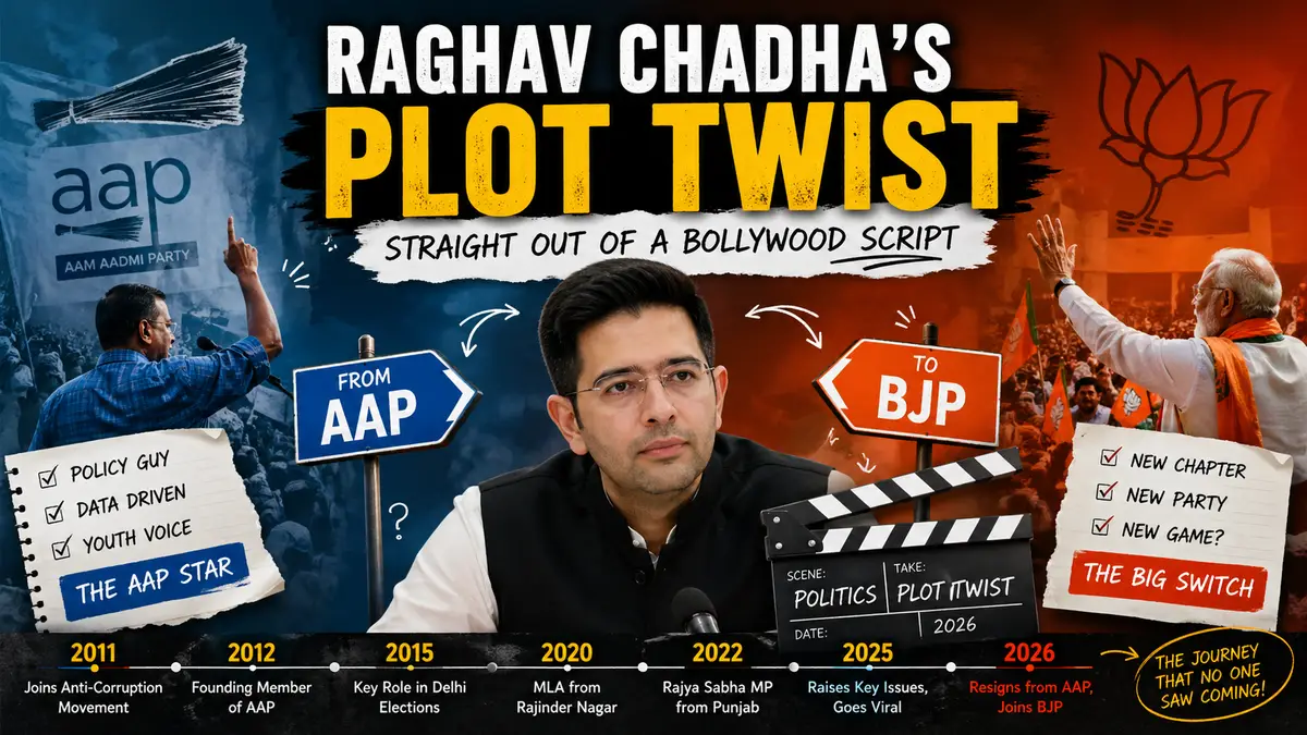 Raghav Chadha’s Plot Twist - Straight Out Of A Bollywood Script