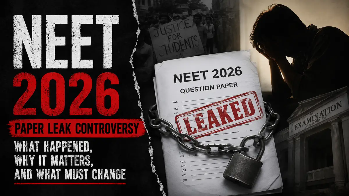 NEET 2026 Paper Leak Controversy: What Happened, Why It Matters, and What Must Change