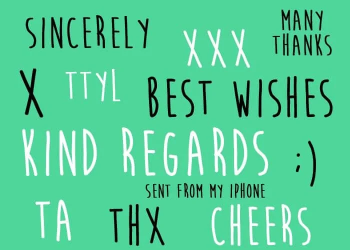 Sincerely, me!